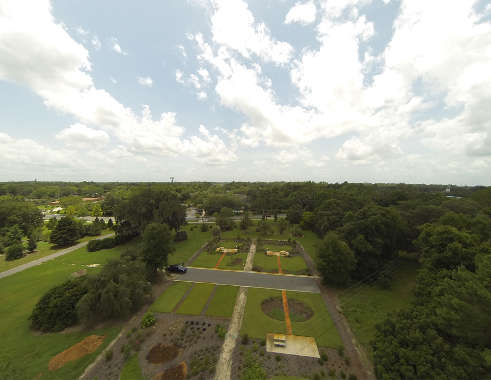 UF IFAS FFL research aerial view of plots