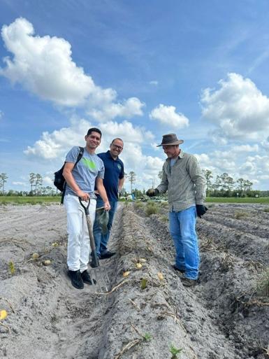 Carlos in potato field, Hastings, FL ,June 2023