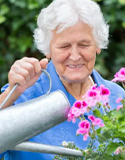 Tending Garden Beds-Dementia, Photo by Meridian Senior Living