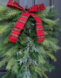holiday pine bough door swag, Photo by Twoinspireyou and Farm House 5540