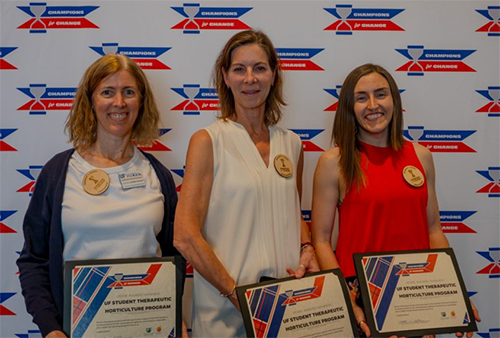 L to R - Julie Abrams-Bernier, Leah Diehl, and Lauren St. Clair, 2025, Champions for Change